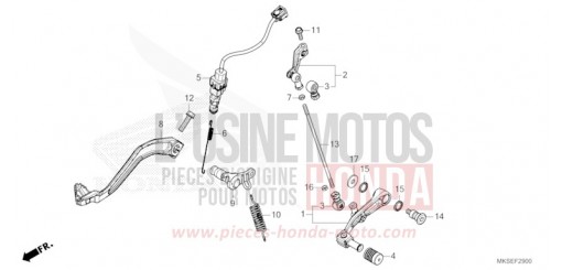 PEDALE CRF1100AM de 2021